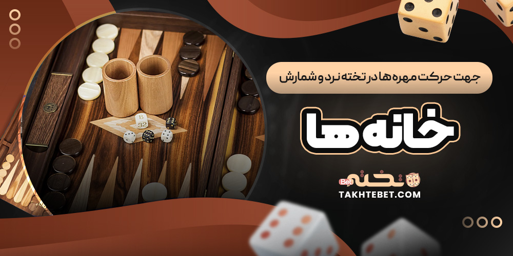 جهت حرکت مهره ‌ها در تخته نرد و شمارش خانه ‌ها